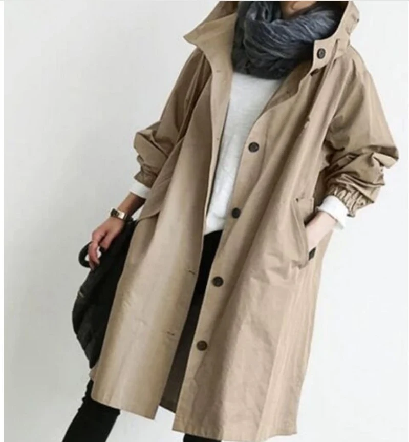 Drune | Regenjacke - Mit Knopfverschluss Vorne