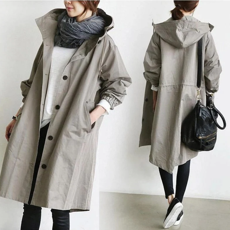Drune | Regenjacke - Mit Knopfverschluss Vorne