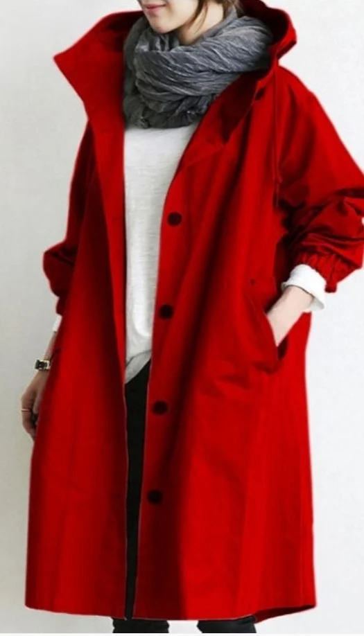 Drune | Regenjacke - Mit Knopfverschluss Vorne