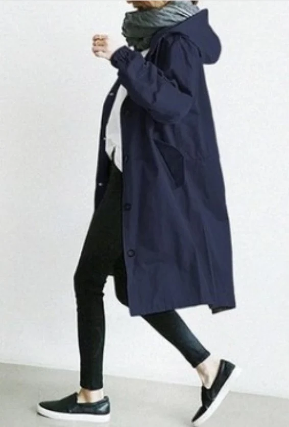 Drune | Regenjacke - Mit Knopfverschluss Vorne