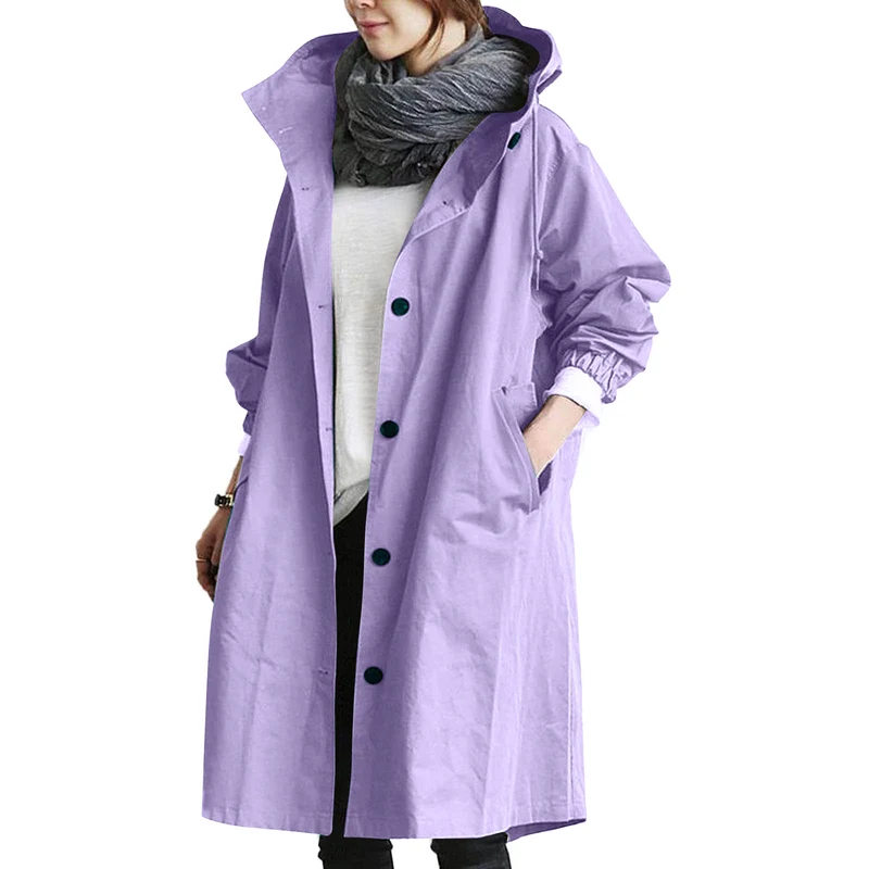 Drune | Regenjacke - Mit Knopfverschluss Vorne
