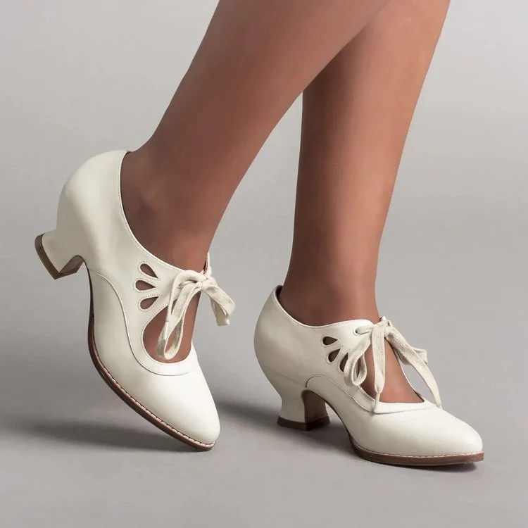 Damen elegante und komfortable Tanzschuhe mit nostalgischem Design und niedriger Absatzhöhe Drune