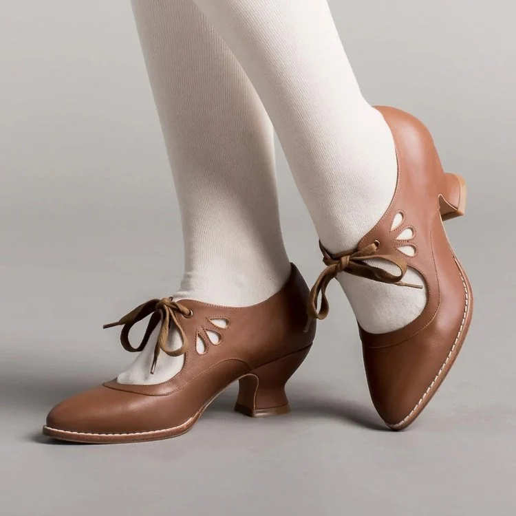 Damen elegante und komfortable Tanzschuhe mit nostalgischem Design und niedriger Absatzhöhe Drune