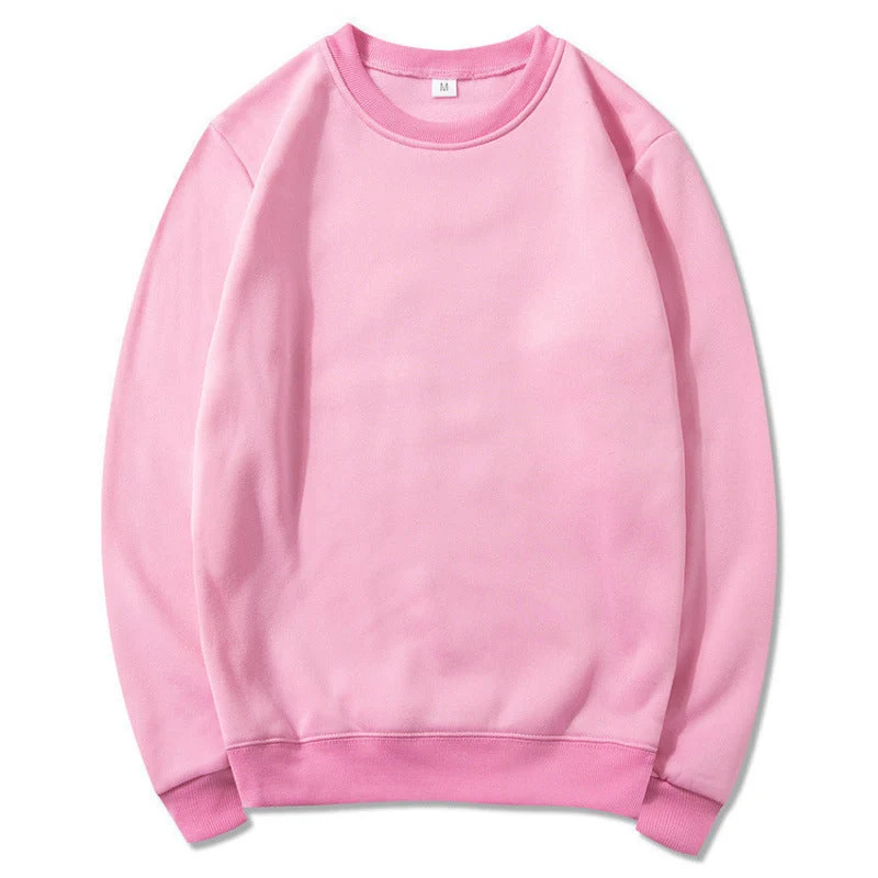 Damen Sweatshirt aus weichem Baumwollmaterial mit Rundhalsausschnitt Drune