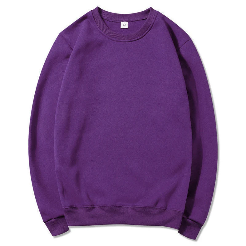 Damen Sweatshirt aus weichem Baumwollmaterial mit Rundhalsausschnitt Drune