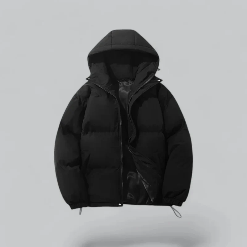 Drune | Winter Klassische Daunen Reißverschluss Jacke - Kapuzen