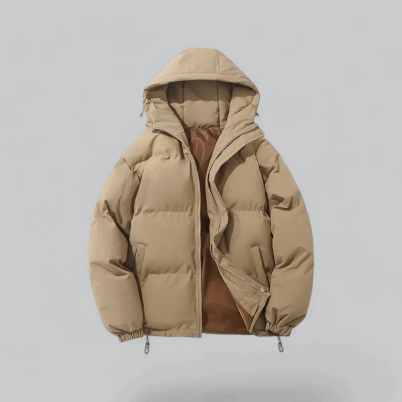 Drune | Winter Klassische Daunen Reißverschluss Jacke - Kapuzen