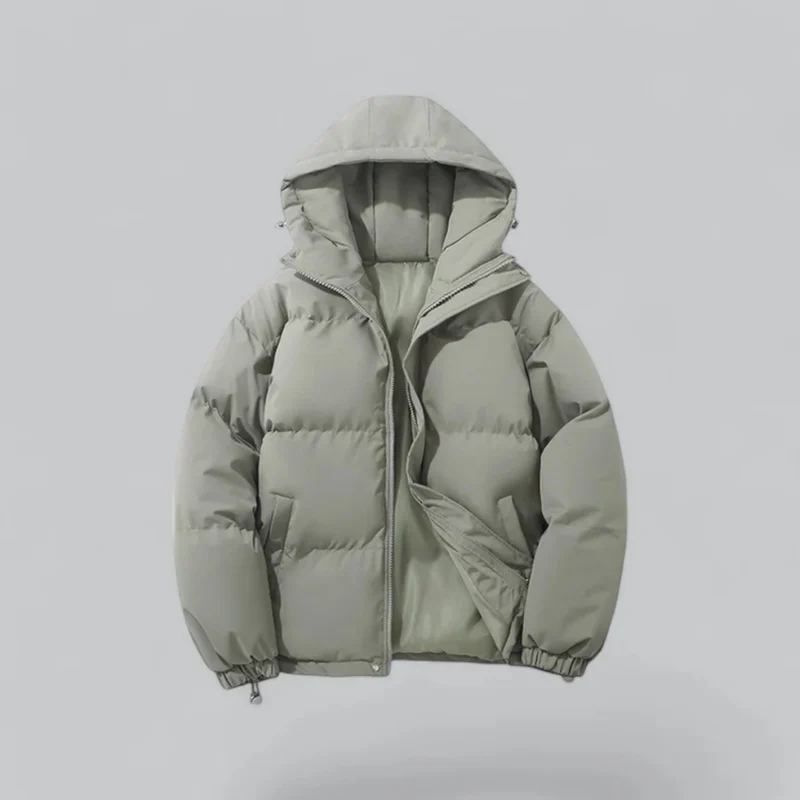 Drune | Winter Klassische Daunen Reißverschluss Jacke - Kapuzen