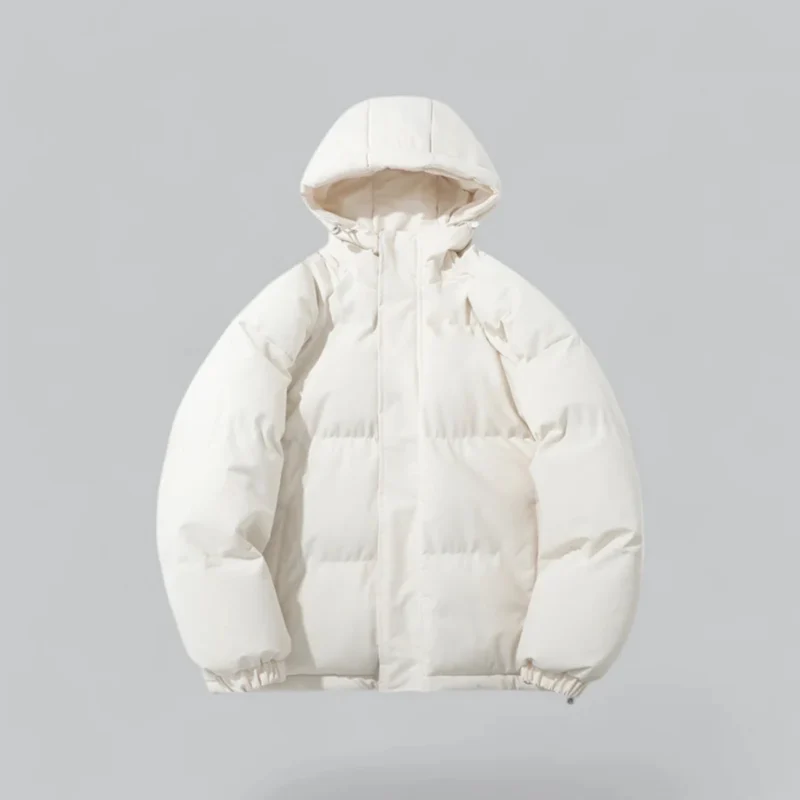 Drune | Winter Klassische Daunen Reißverschluss Jacke - Kapuzen