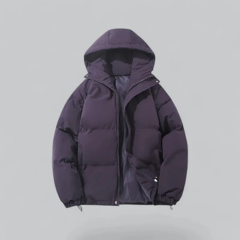 Drune | Winter Klassische Daunen Reißverschluss Jacke - Kapuzen