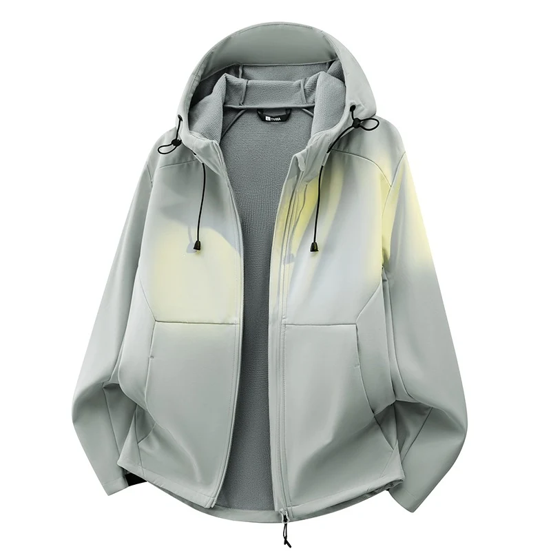 Unisex Softshell-Übergangsjacke mit Fleece-Innenfutter, Kapuze & wasserabweisender Beschichtung Drune