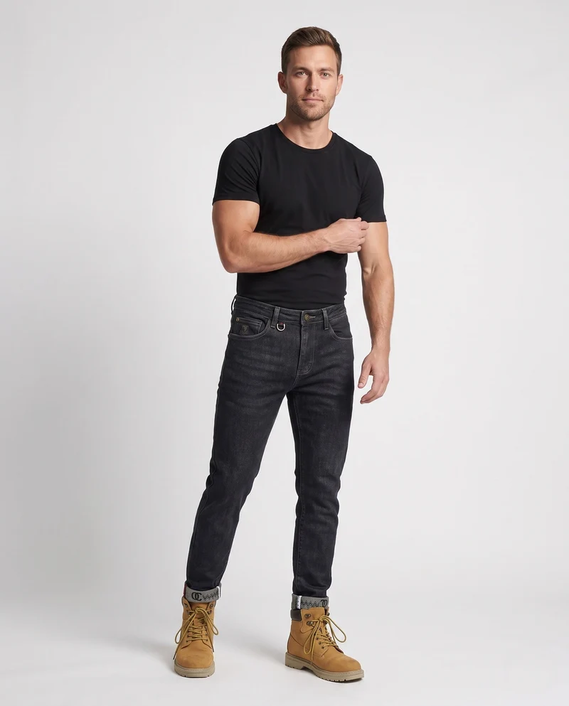 Herren elegante Slim Fit Jeans Drune
