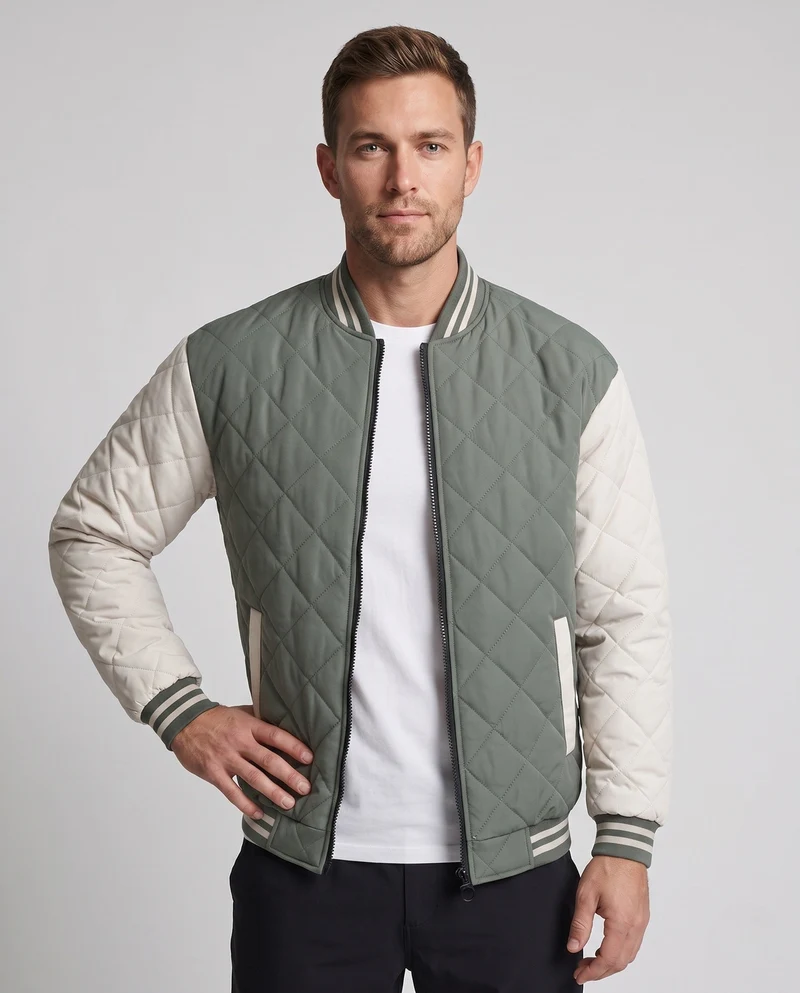 Herren Elegante und Isolierte gepolsterte Jacke Drune
