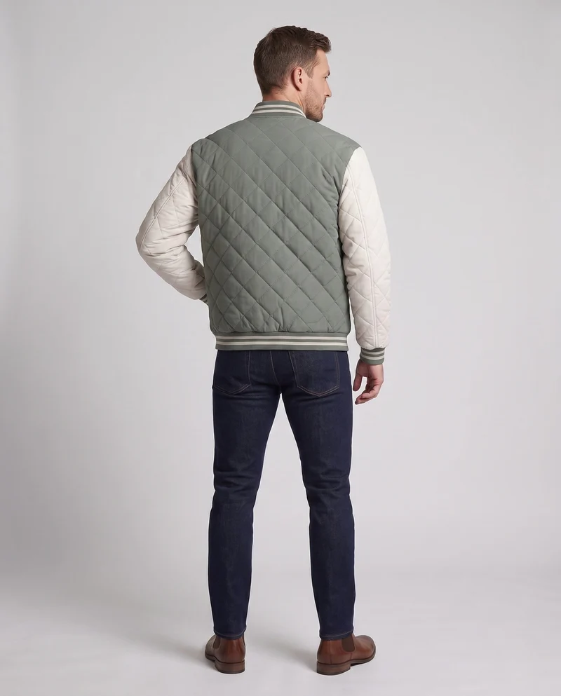 Herren Elegante und Isolierte gepolsterte Jacke Drune