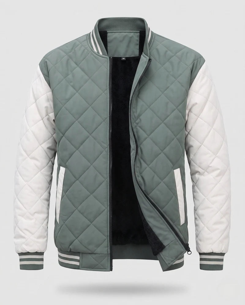Herren Elegante und Isolierte gepolsterte Jacke Drune