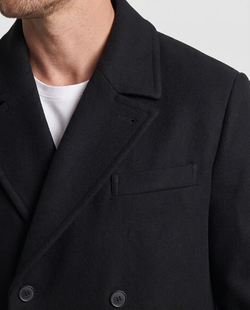 Herren eleganter Wollmantel Drune