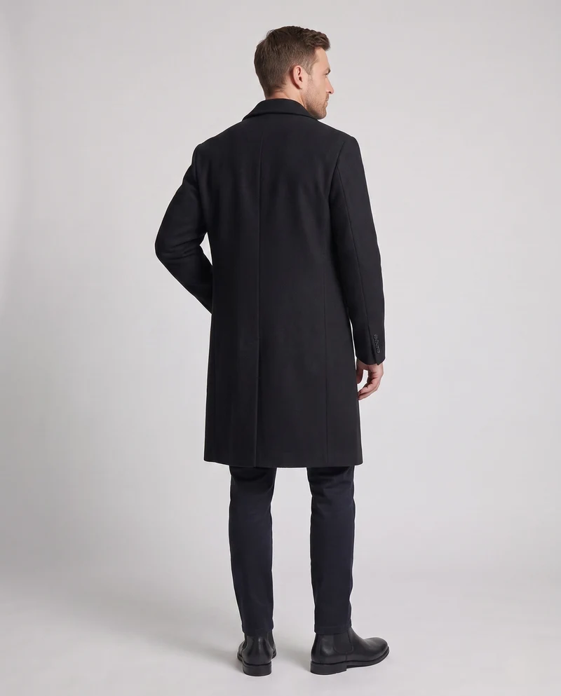 Herren eleganter Wollmantel Drune