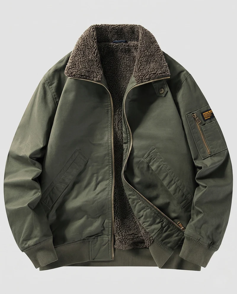 Herren Freize jacket mit Fleece-Futter Drune