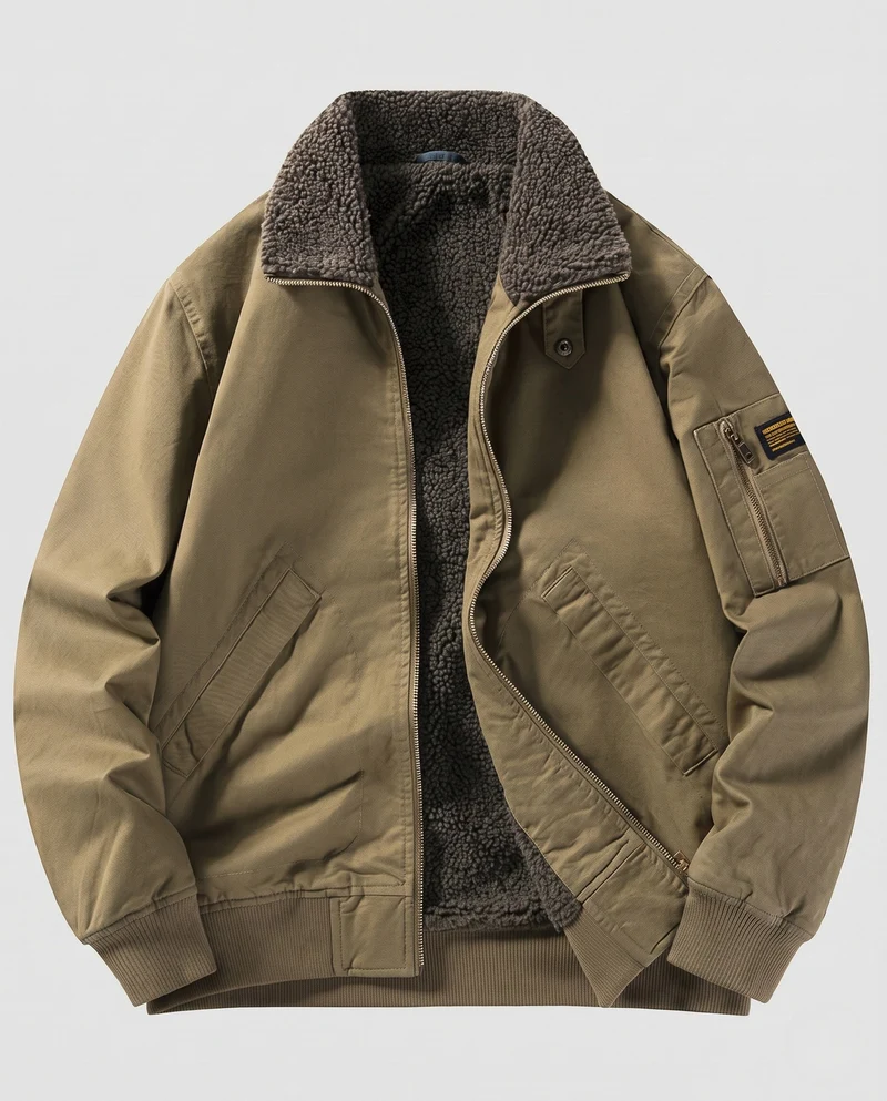Herren Freize jacket mit Fleece-Futter Drune