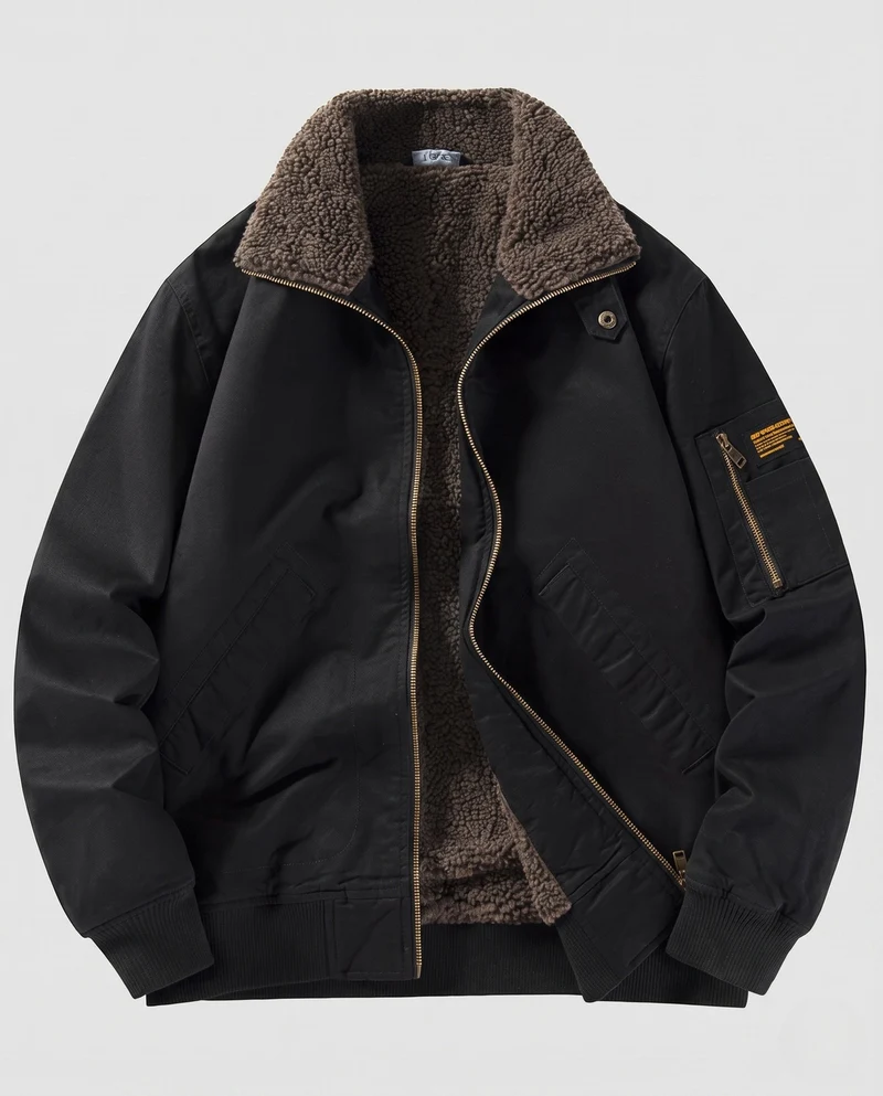 Herren Freize jacket mit Fleece-Futter Drune