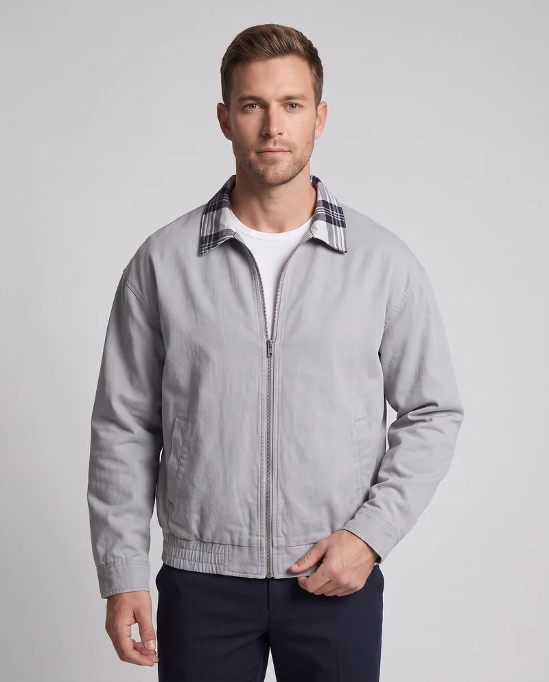 Herren Freizeitjacke mit entspanntem Karottenkragen Drune