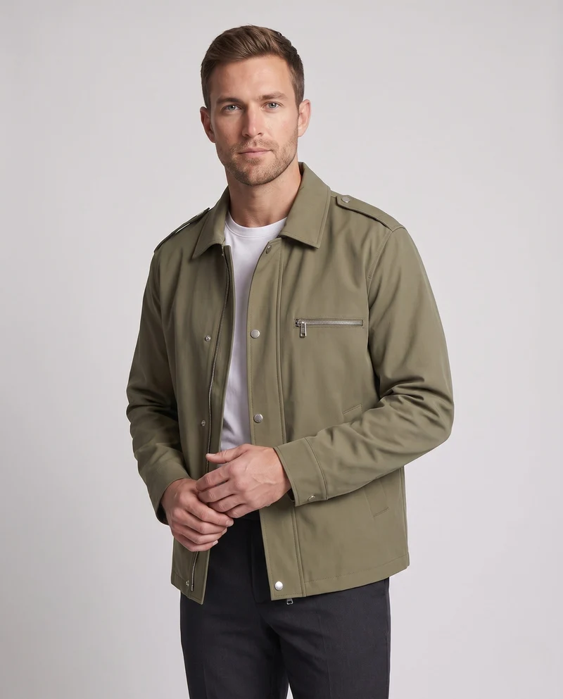 Herren Freizeitjacke mit praktischen Reißverschlusstaschen Drune