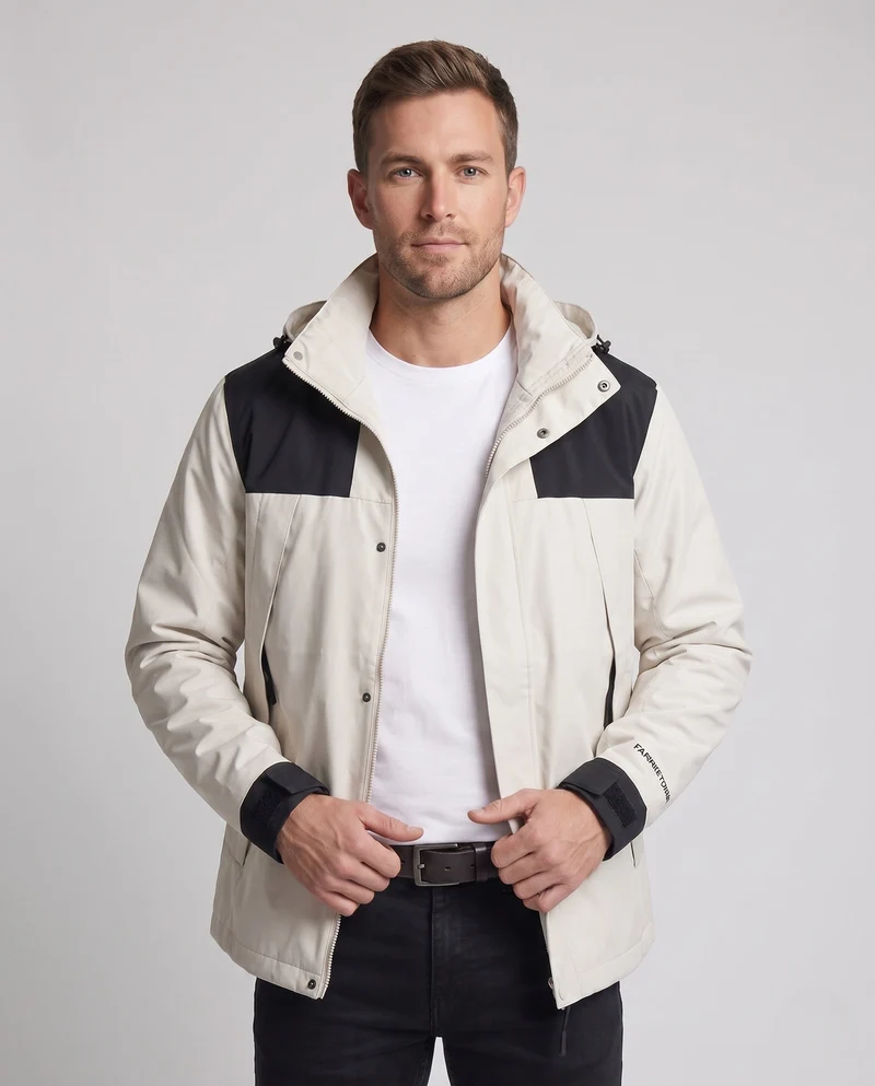 Herren Freizeitjacke mit verstellbarem Kapuze Drune