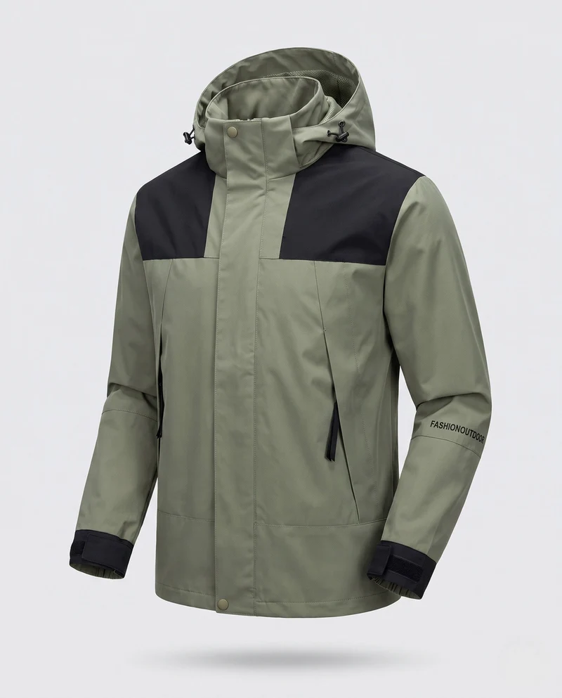 Herren Freizeitjacke mit verstellbarem Kapuze Drune