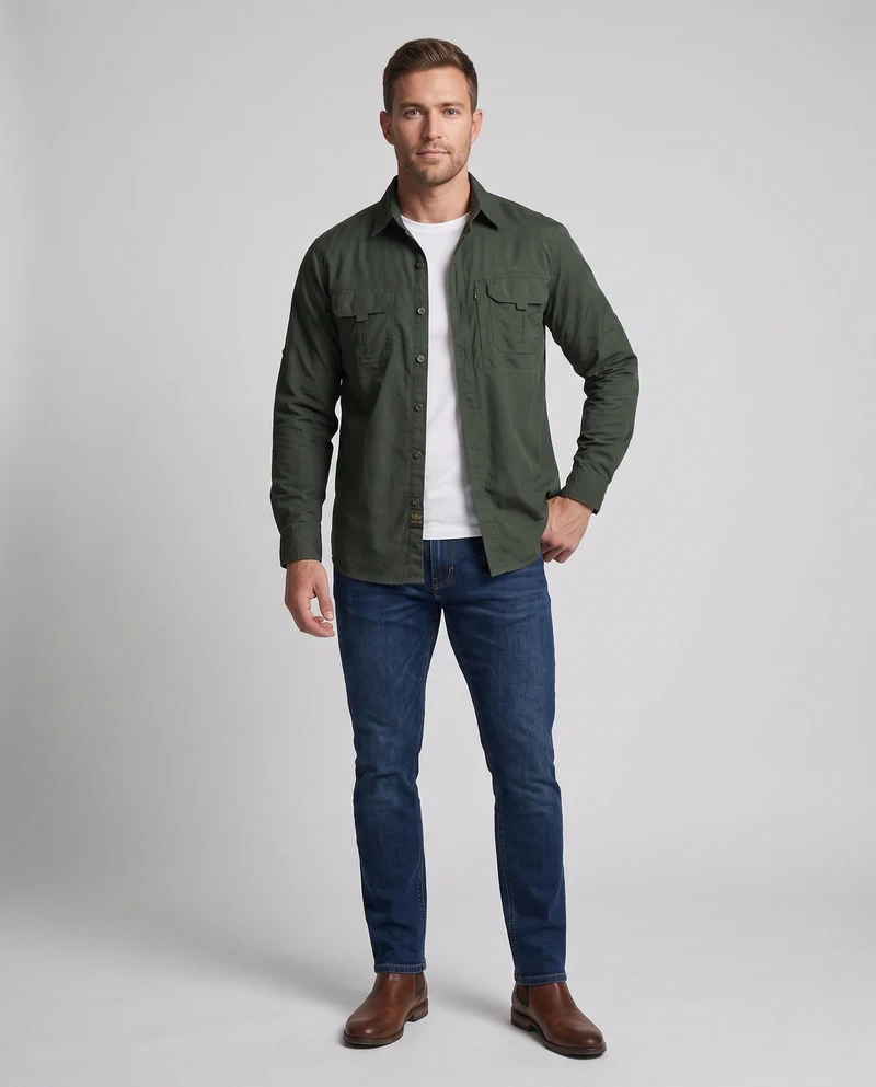 Herren Funktionshemdjacke Drune