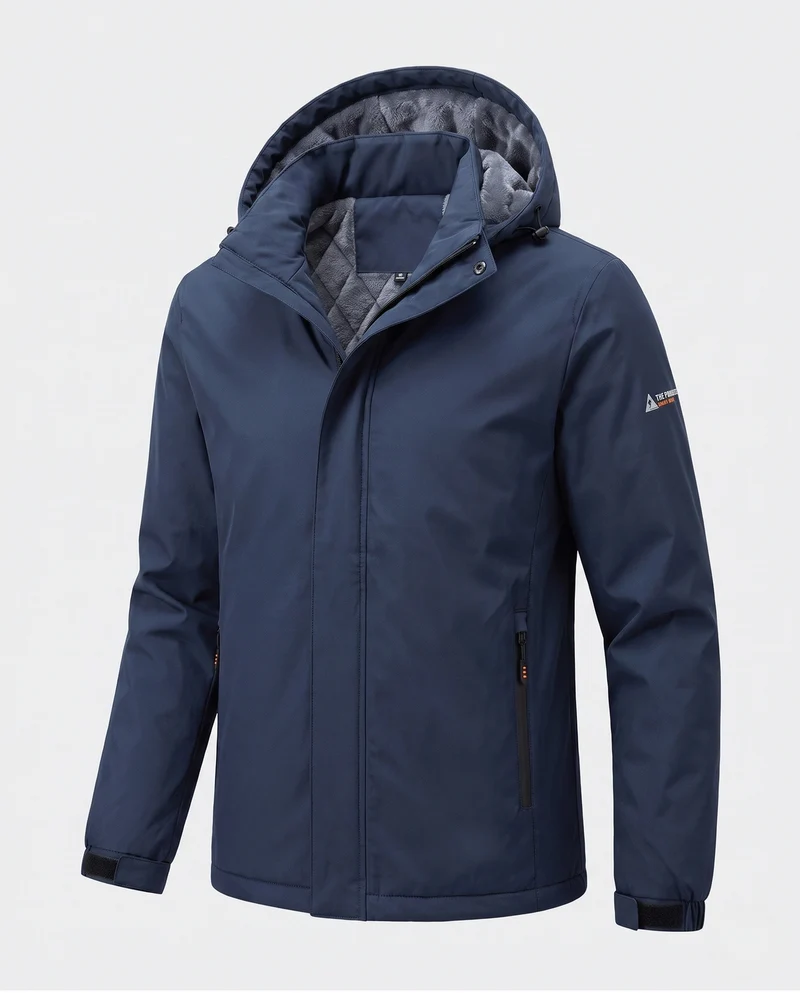 Herren Funktions Outdoorjacke mit Kapuze Drune