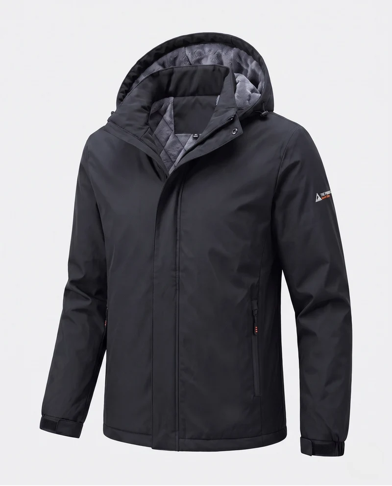 Herren Funktions Outdoorjacke mit Kapuze Drune
