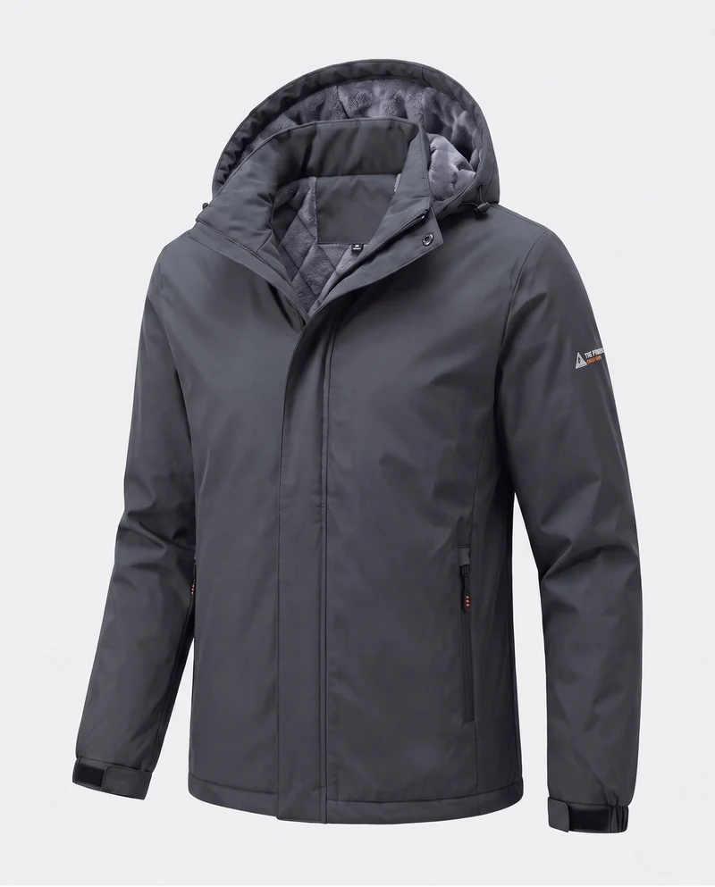 Herren Funktions Outdoorjacke mit Kapuze Drune
