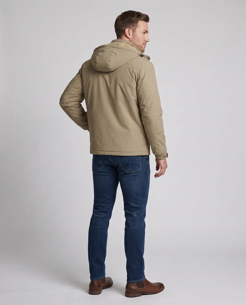 Herren Funktions-Winterjacke mit abnehmbarer Kapuze Drune