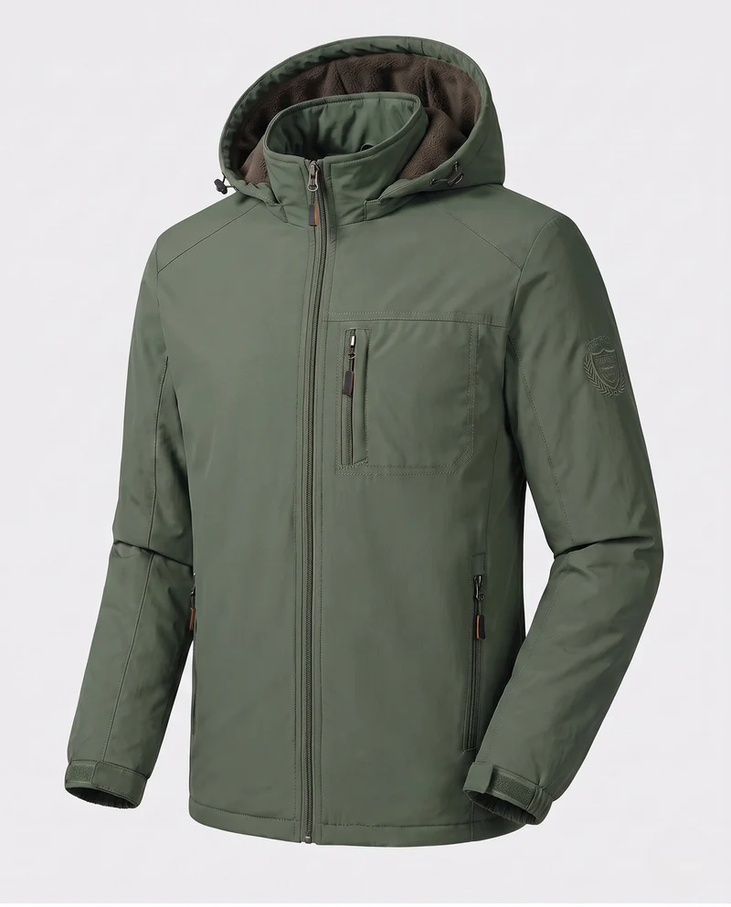 Herren Funktions-Winterjacke mit abnehmbarer Kapuze Drune