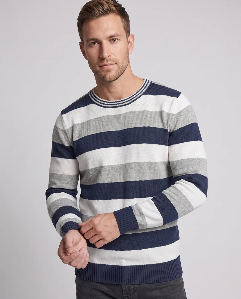 Herren gestreifter Pullover Drune