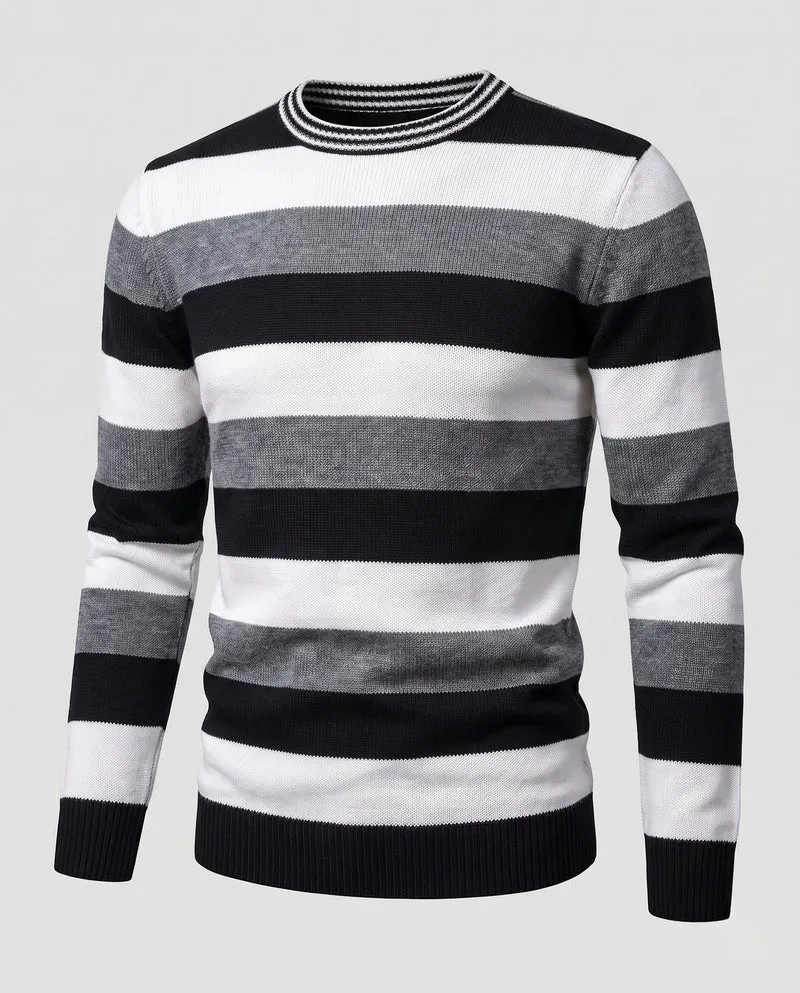 Herren gestreifter Pullover Drune