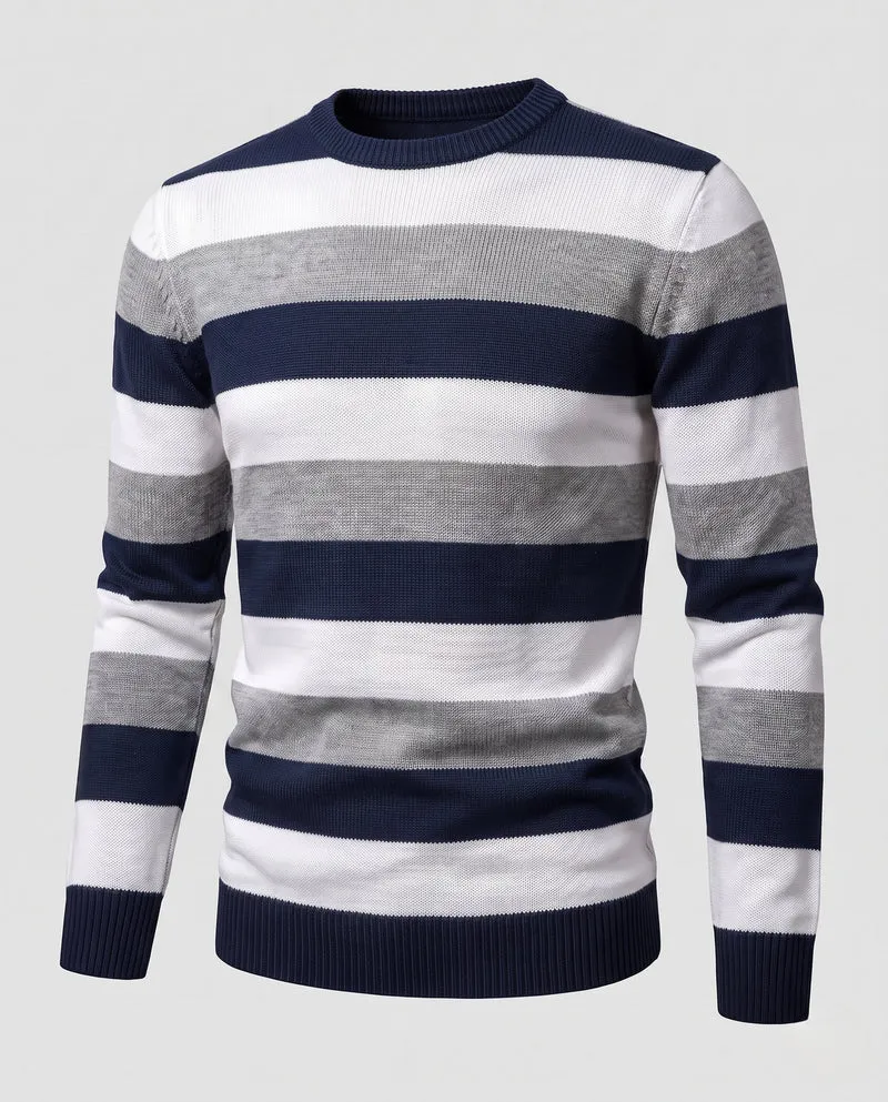 Herren gestreifter Pullover Drune