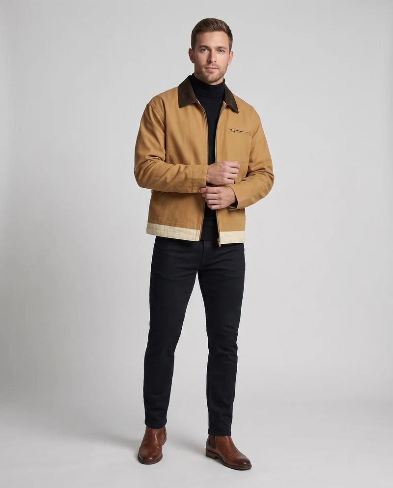 Herren Klassische Arbeitsjacke Drune