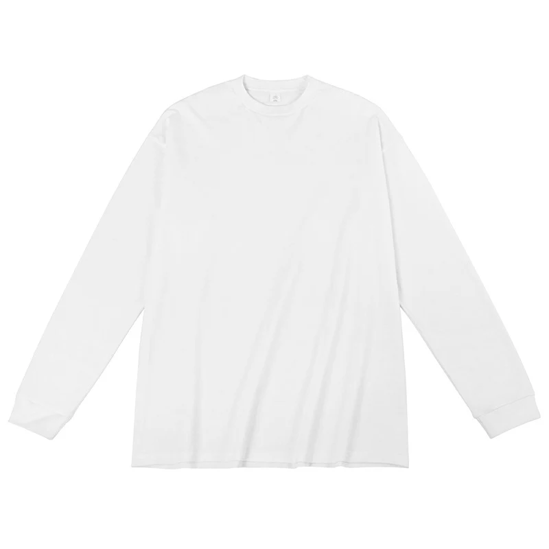 Unisex Oversized Langarm-Basicshirt aus Bio-Baumwolle mit Rundhalsausschnitt Drune