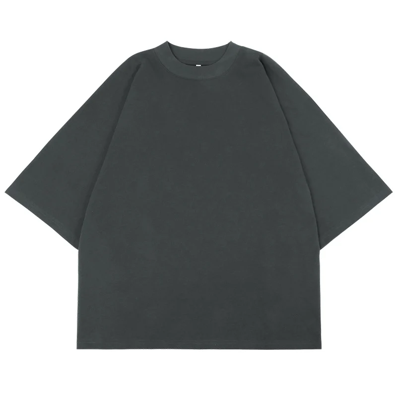 Unisex Oversize Boxy T‑Shirt aus schwerer Baumwolle mit weitem Schnitt und verlängerten Ärmeln Drune