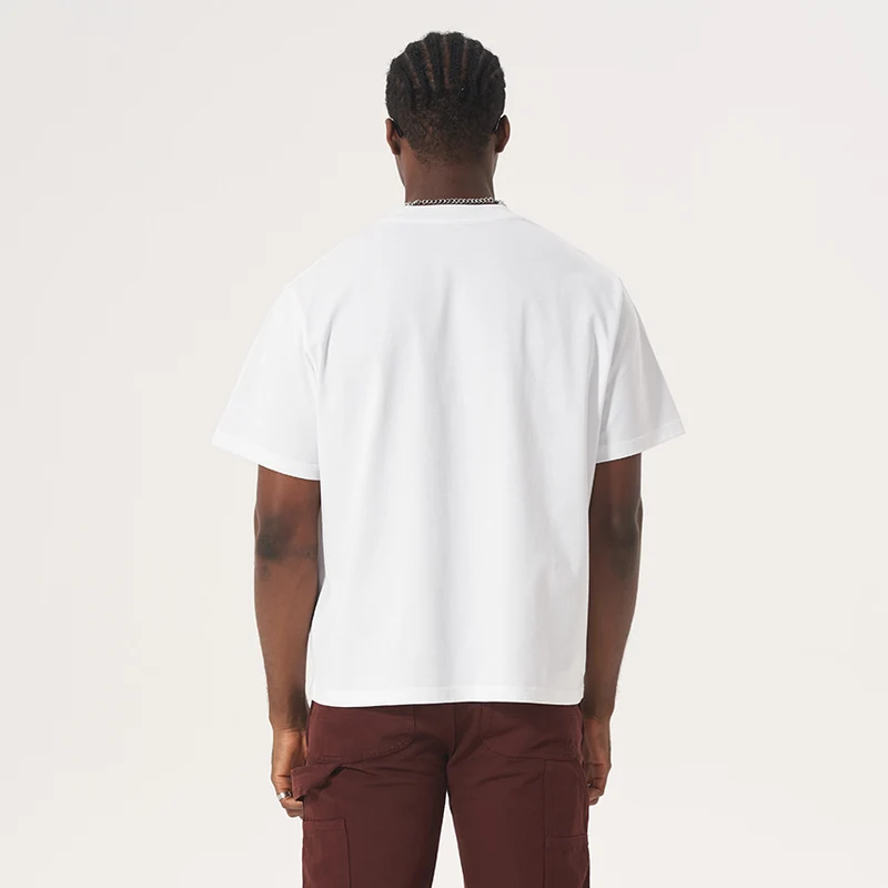 Unisex Oversize Boxy T-Shirt aus Bio-Baumwolle mit Rundhalsausschnitt Drune