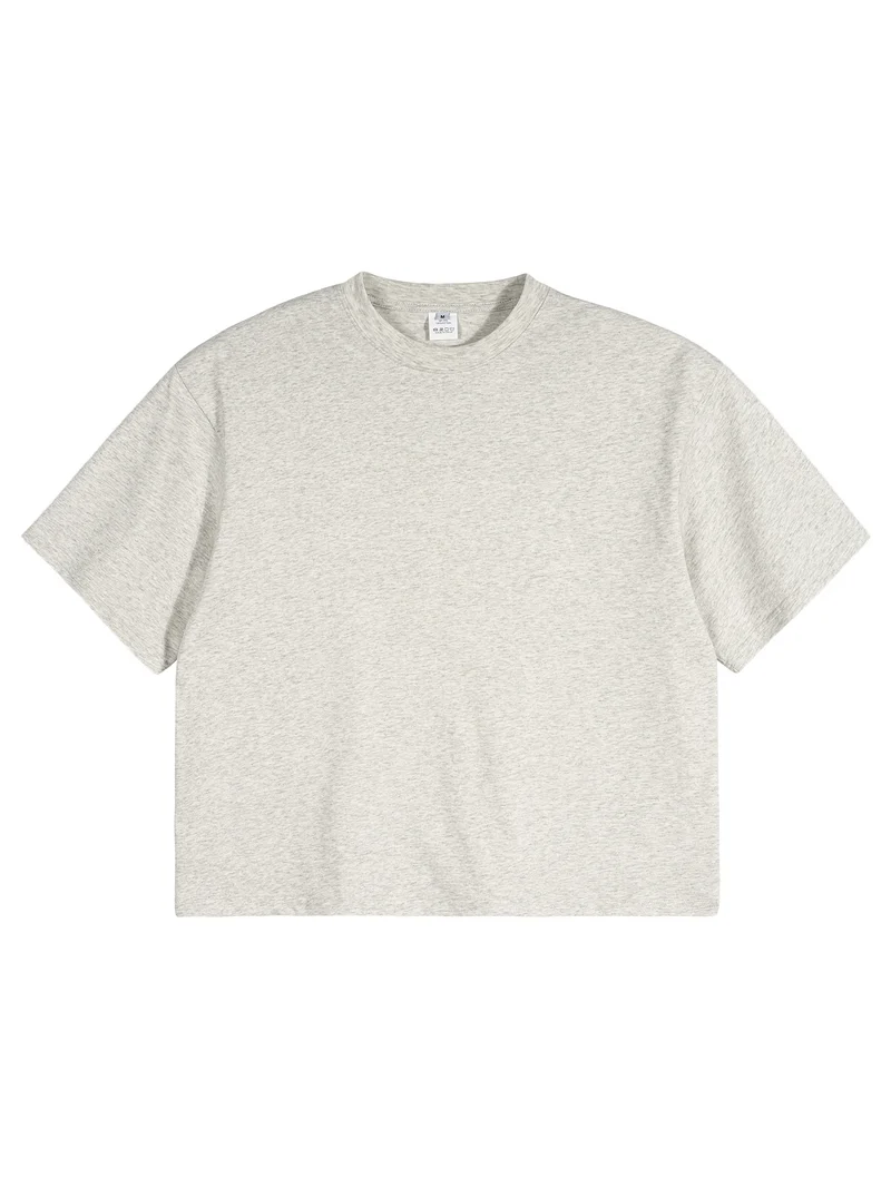 Unisex Oversize Boxy T-Shirt aus Bio-Baumwolle mit Rundhalsausschnitt Drune