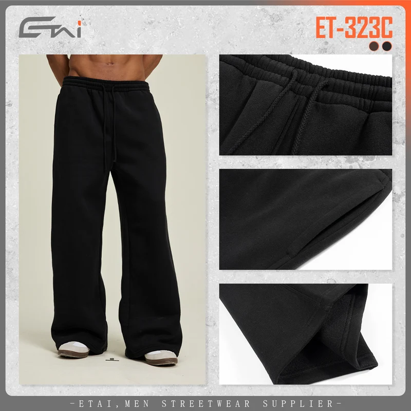 Damen Weit geschnittene Sweat-Hose mit Kordelzug Drune