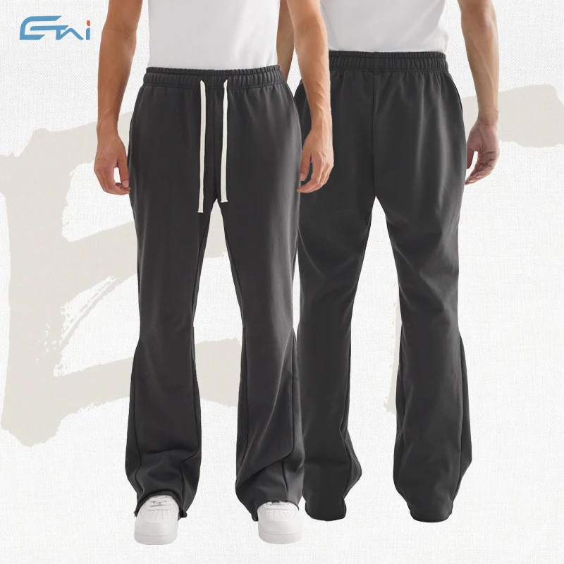 Damen Flared Sweathose mit weitem Bein, elastischem Bund und Kordelzug Drune