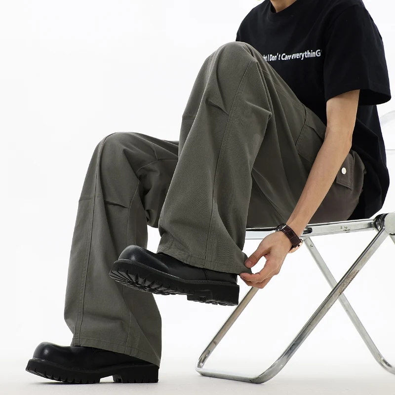 Herren Weite Utility-Cargo-Hose mit großen Klappentaschen & verstärkten Nahtpartien Drune