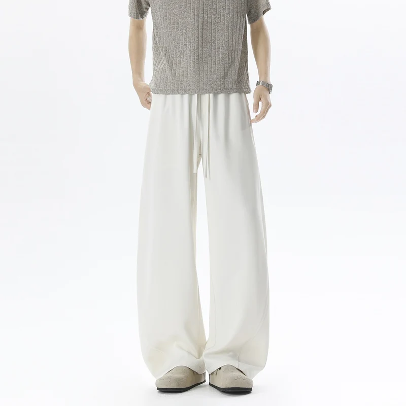 Herren Weite Relaxed-Freizeithose mit Tunnelzugbund & fließender Silhouette Drune