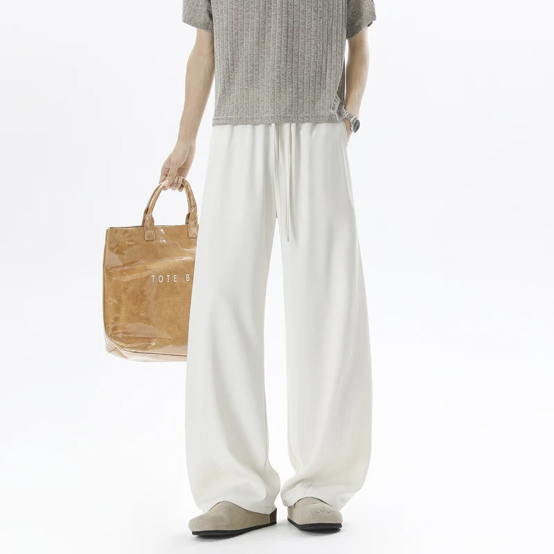 Herren Weite Relaxed-Freizeithose mit Tunnelzugbund & fließender Silhouette Drune