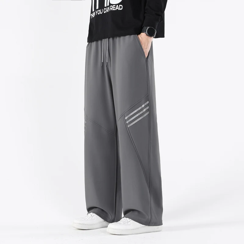 Herren Weite Relaxed-Freizeithose mit Tunnelzug & markanten Teilungsnähten Drune