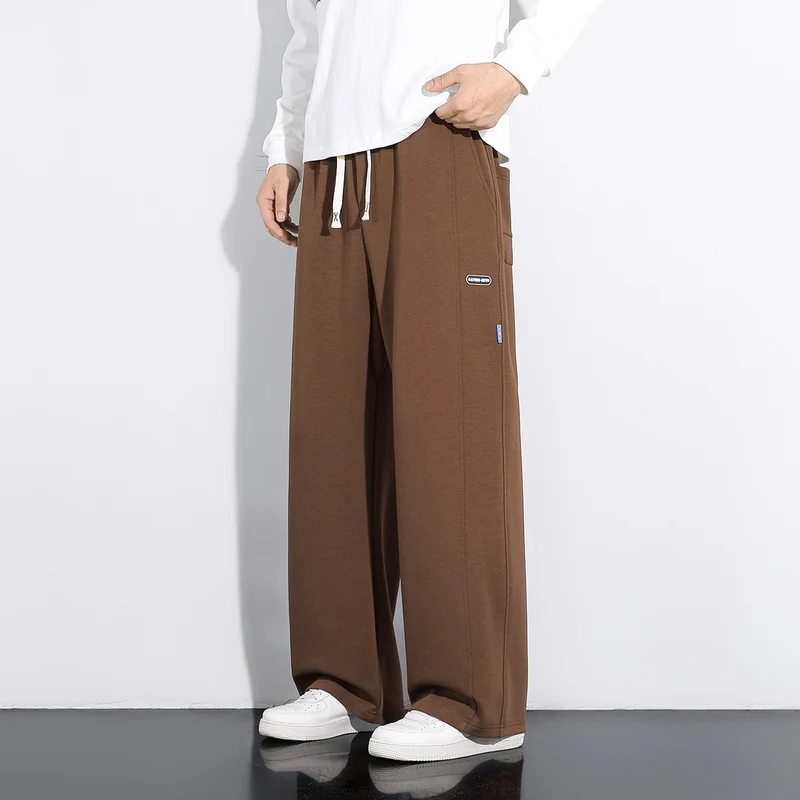 Herren Weite Relaxed-Freizeithose mit Tunnelzug & markanten Teilungsnähten Drune
