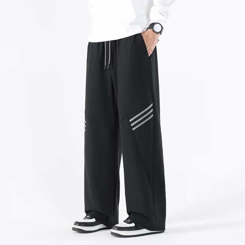 Herren Weite Relaxed-Freizeithose mit Tunnelzug & markanten Teilungsnähten Drune